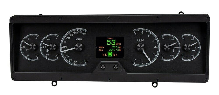 Dakota Digital HDX-78O-CUT-K Analog Gauge System Compatible with 1978-88 Oldsmobile Cutlass Black Alloy