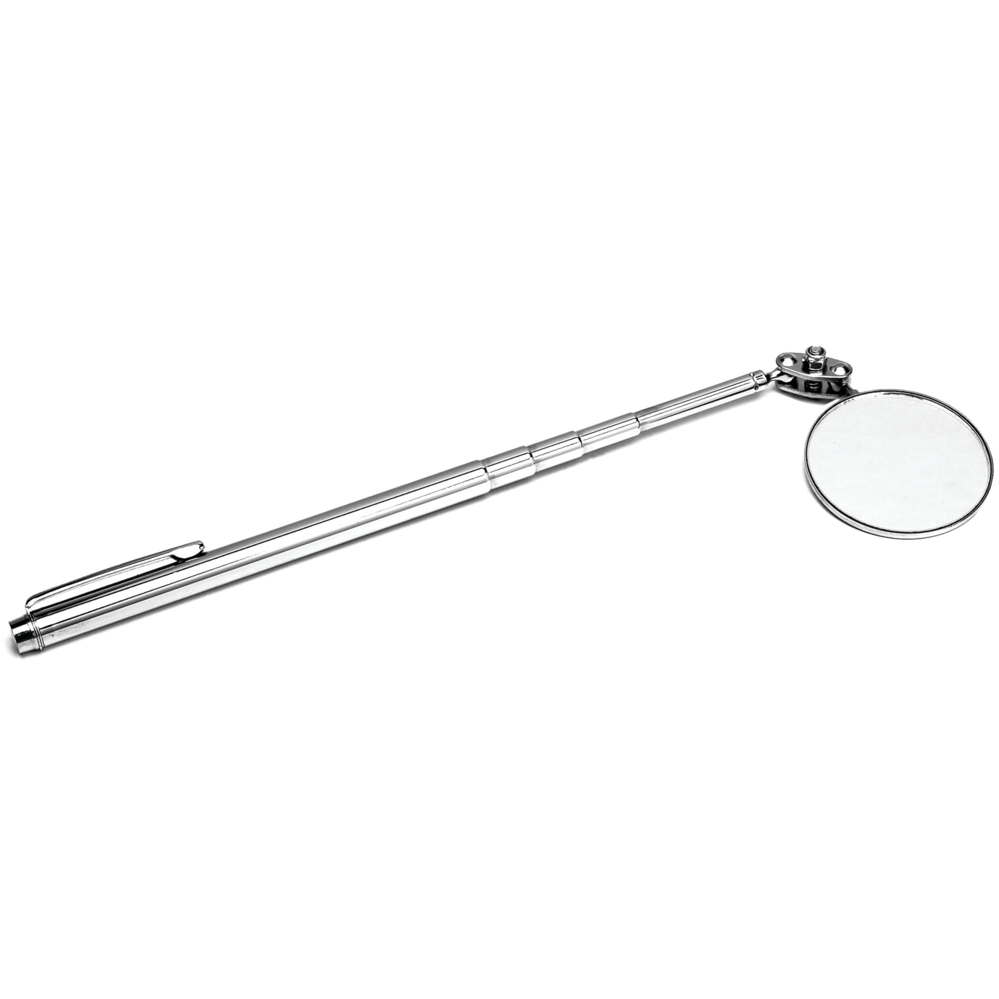 1-1/8-Inch Performance Tool Telescoping Round Inspection Mirror, Extends from 6-1/2-Inch to 18-1/2-Inch