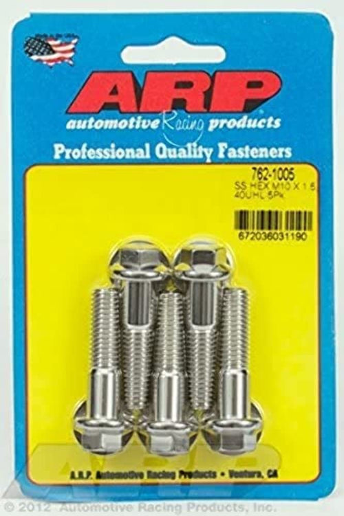 ARP Hex Bolt 762-1005, M10 x 1.50", Pack of 5