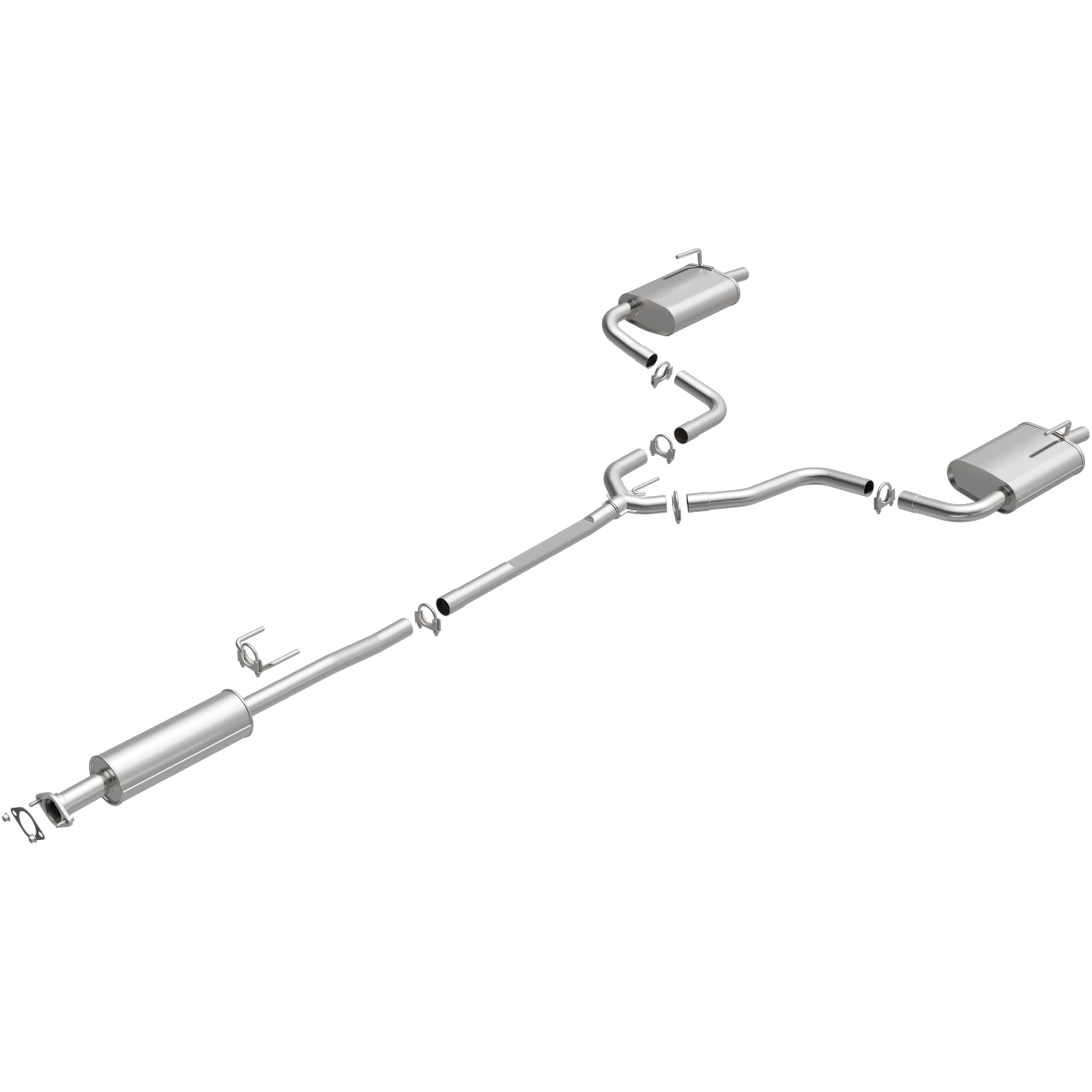 Replacement BRExhaust Exhaust System Kit 106-0733: Compatible with 2007-2018 Nissan Altima 2.5L/3.5L