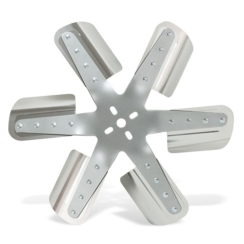 18" 6-Blade Flex Fan CCW Belt Driven, Silver (2218)