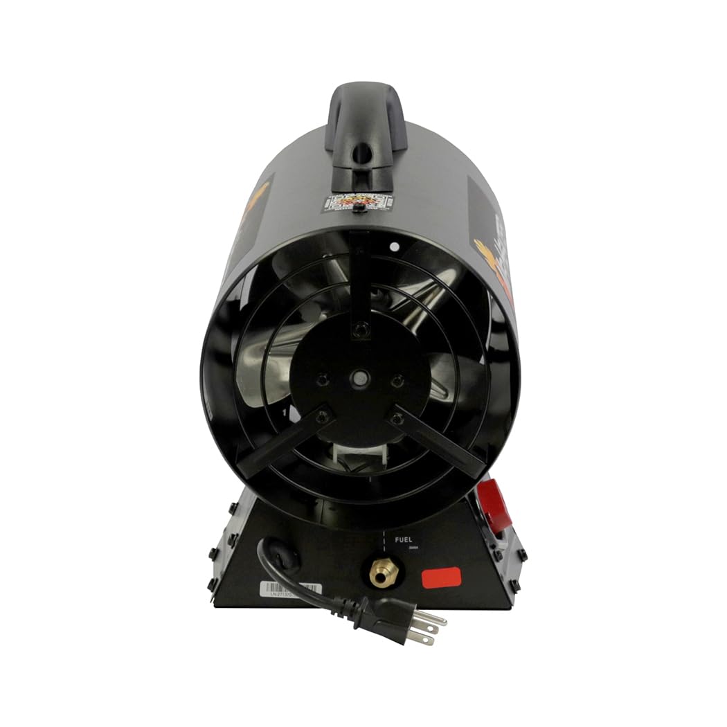 60,000 BTU Mr. Heater MH60QFAV Portable Propane Forced Air Heater, 19.75 x 11.50 inches, black