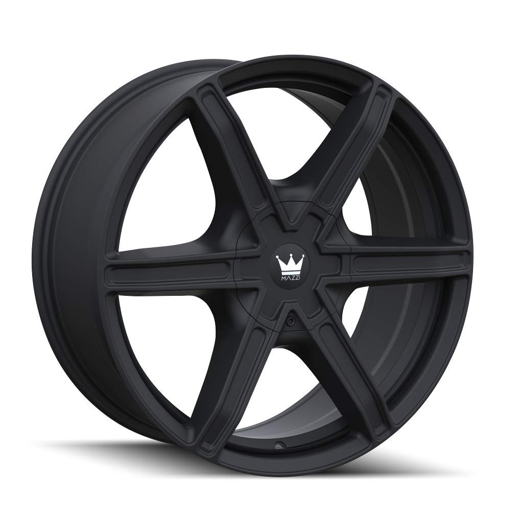 20X8.5 MAZZI Stilts 371 Matte Black 5-110/5-115 35mm 72.6mm Wheel with Painted (20 x 8.5 inches /5 x 110 mm, 35 mm Offset)