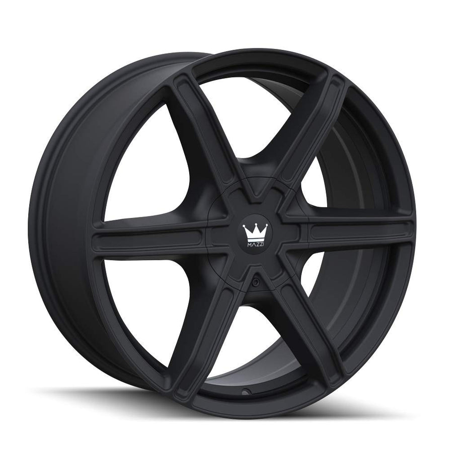 20X8.5 MAZZI Stilts 371 Matte Black 5-110/5-115 35mm 72.6mm Wheel with Painted (20 x 8.5 inches /5 x 110 mm, 35 mm Offset)