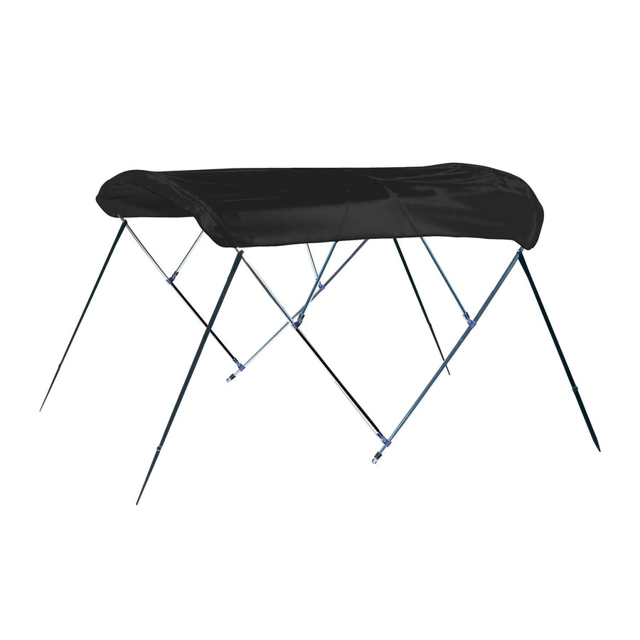 Carver 6'L A3675TB-02 3-Bow Round Tube Bimini Top Kit - 36" H, Fits 73"-78" W, Jet Black
