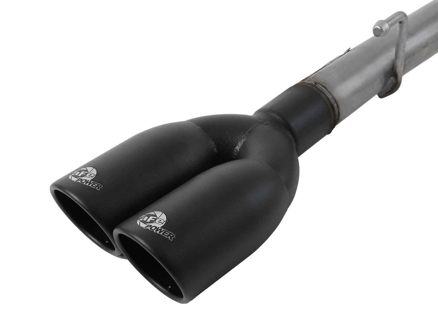 Gemini XV aFe POWER 49-34139-B Cat-Back Exhaust System w/Cut-Out, 3" 304 Stainless Steel, Black Tips, for 2019-2021 GM Trucks