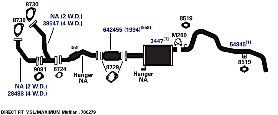 Exhaust Pipe AP Exhaust Products 28488