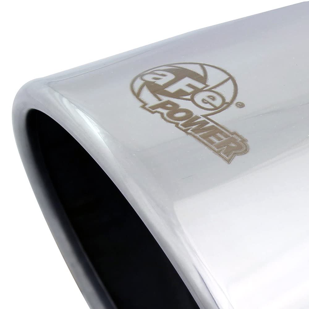 MACH Force-XP aFe Power 4" Inlet x 6" Outlet x 9" Length Polished Stainless Steel Bolt-On Tip