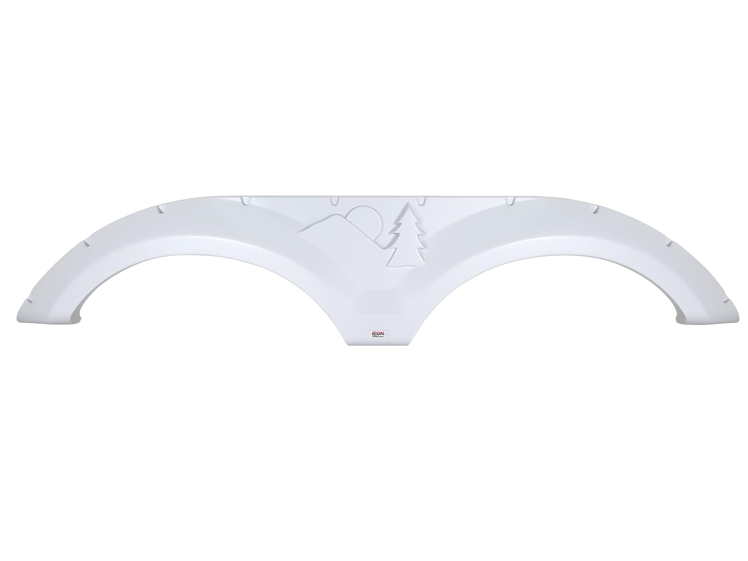 Tandem Axle Fender Skirt ICON 14263 for Forest River - Polar White