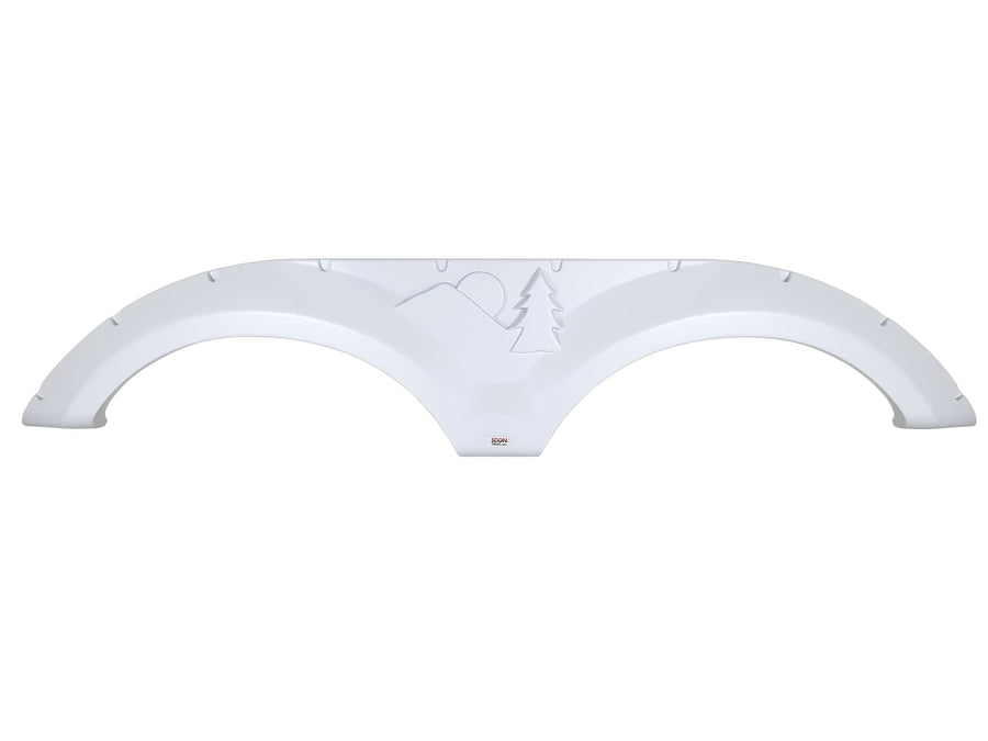 Tandem Axle Fender Skirt ICON 14263 for Forest River - Polar White