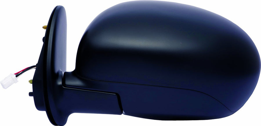 Fit System Mirror Driver Side for Nissan Cube, Textured Black, Foldaway, Heated Power