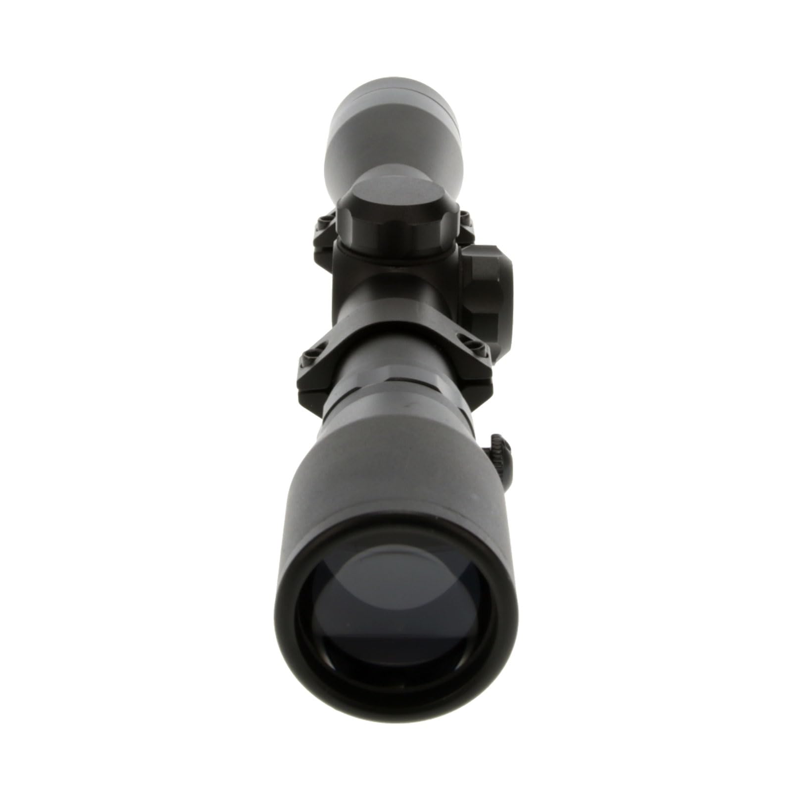 BUCKLINE TRUGLO Tactical Hunting Shooting Durable Waterproof Fogproof 1" Aluminum Tube Riflescope with Weaver-Style Mount Rings & Elastic Lens Covers Included, 4 x 32mm, Duplex Reticle