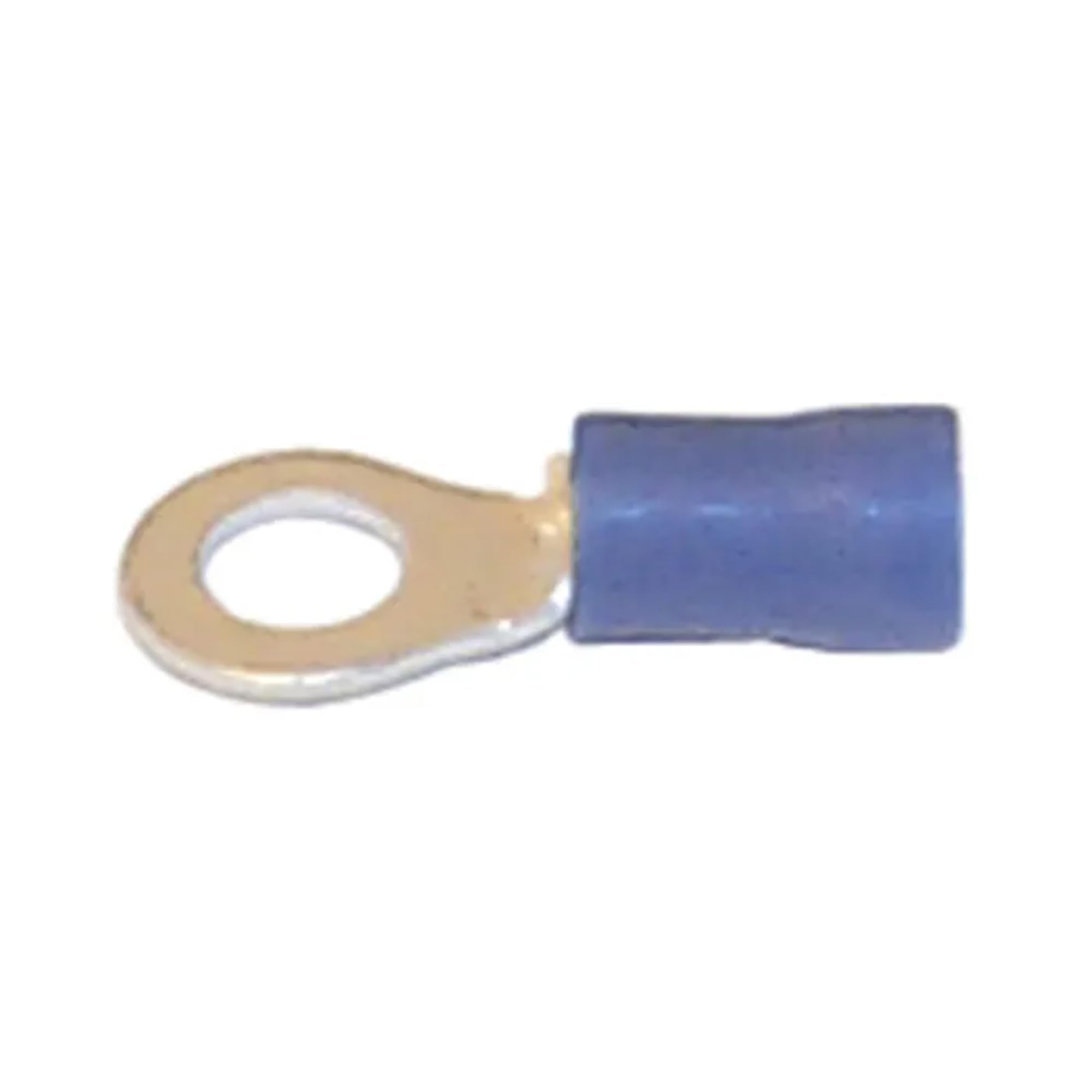 Sierra International EC04130 Blue Insulated Ring Terminals for 16-14 Gauge Wire (10 Pack), Size 10