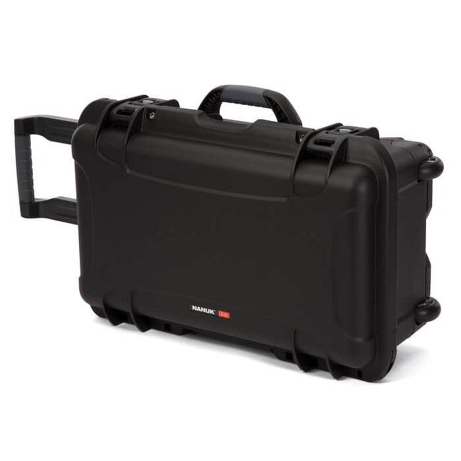 Waterproof Nanuk 935 Carry-On Hard Case with Custom Foam Insert for Sony a7R Size Camera w/Wheels - Black