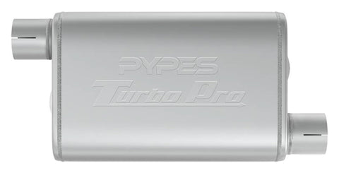 Turbo Pro Muffler Pypes Performance Exhaust MVT10: 2.5 Inch Offset Inlet/Offset Outlet,Multi