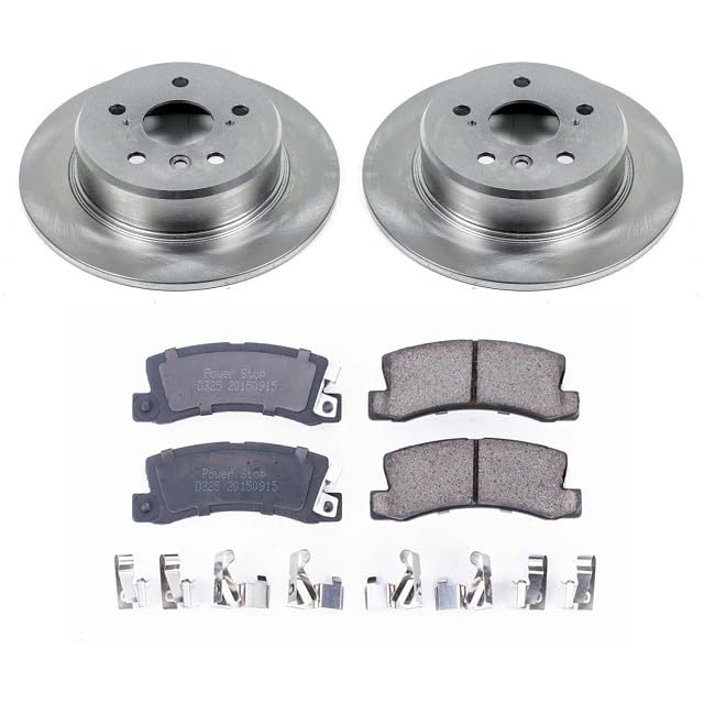 POWERSTOP Autospecialty KOE6784 Rear Replacement Brake Kit-OE Brake Rotors & Ceramic Brake Pads For Lexus RX300 1999-2003 [Model Specific]