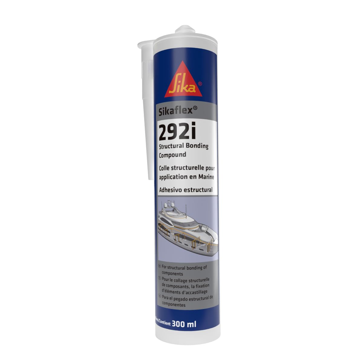 Polyurethane Marine Adhesive Sikaflex 292i, White, 300ml Cartridge