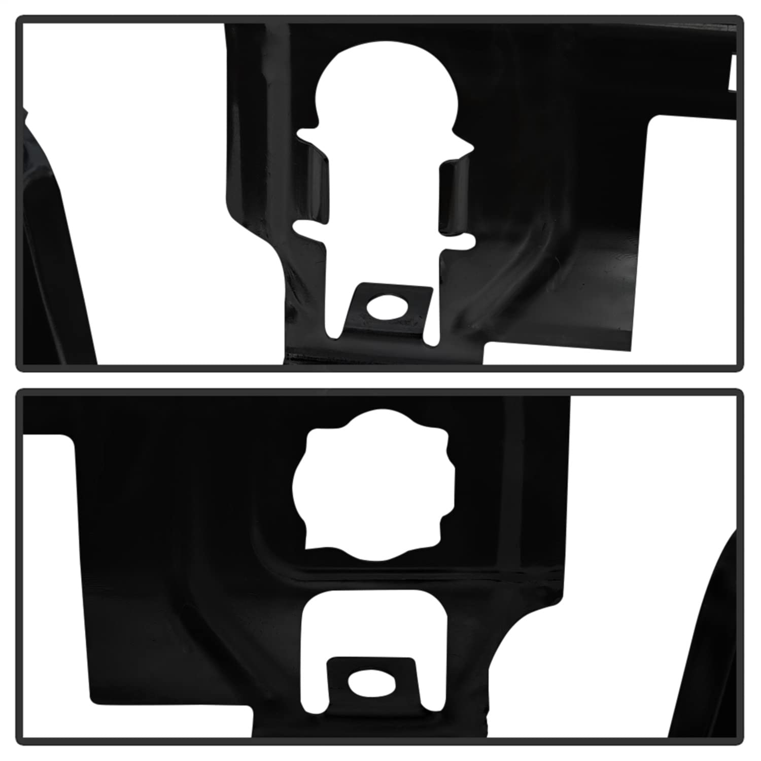 Chevy 1500 14-18 / GMC Sierra 1500 14-18 Spyder (w/o Park Assist Sensor Holes Bumper Shell Only Hardware NOT Included) Rear Steel Bumper - Black (Part Link # GM1102565 OEM # 23108140)
