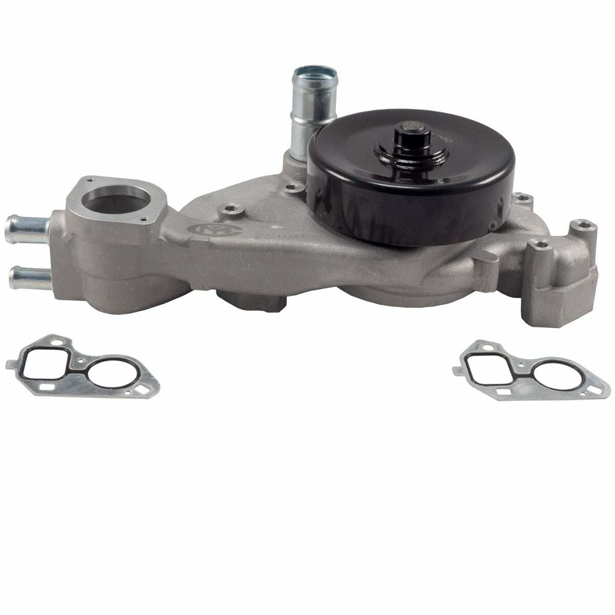 Melling Water Pump, Black Pulley, Mechanical, 4.73 in Hub Height, Aluminum, Natural