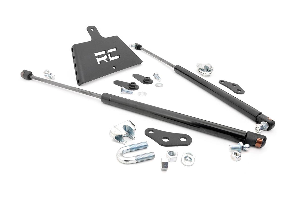 Hydraulic Hood Assist Rough Country for 1997-2006 Jeep Wrangler TJ - 1151,Black