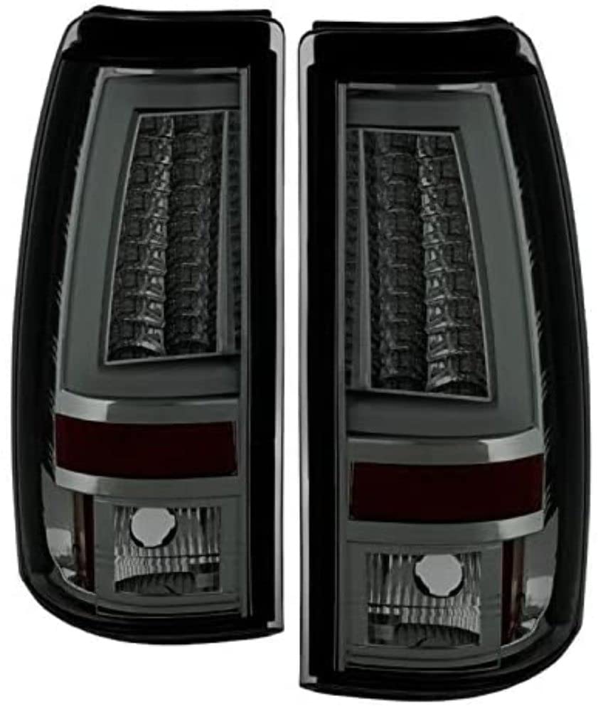 Spyder ALT-YD-CS03V2-LED-SM Tail Light (Chevy Silverado 1500/2500 03-06 (Does Not Fit Stepside) Version 2 LED s - Smoke)