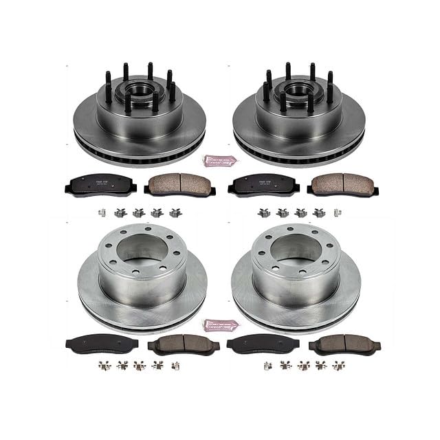 Power Stop Autospecialty KOE5590 Front and Rear Replacement Brake Kit-OE Brake Rotors & Ceramic Brake Pads