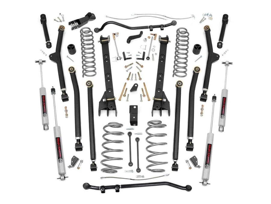 4" Rough Country Long Arm Lift Kit for 1997-2006 Jeep Wrangler TJ - 66330