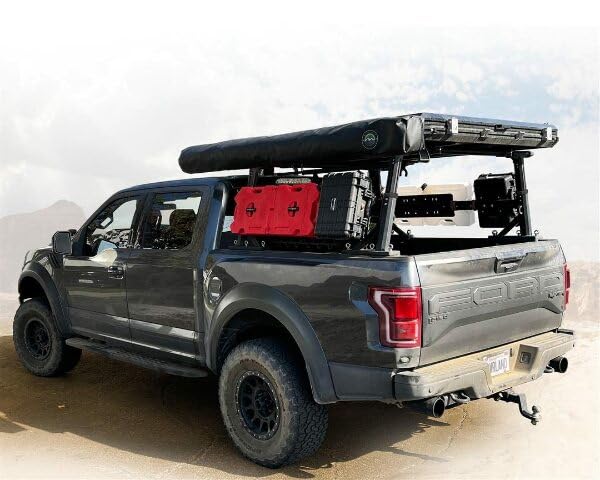 Overland Vehicle Systems Freedom Rack Side Support Bars 22040103, Short Bed Application, 6' Beds