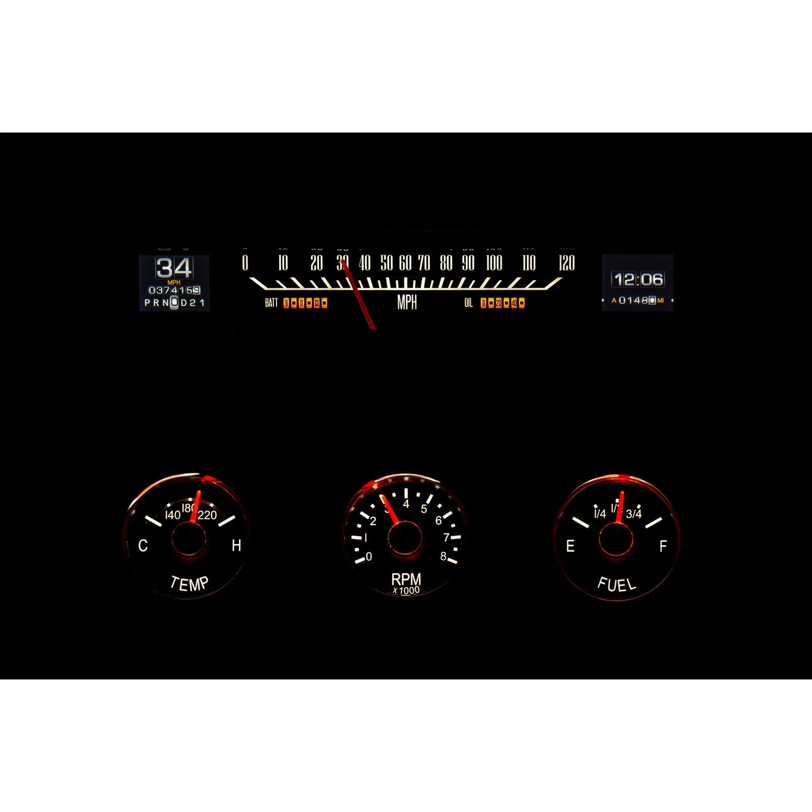 Dakota Digital Compatible with RTX-61C-IMP-X 1961-62 Chevy Impala Retrotech Gauge Instrument System