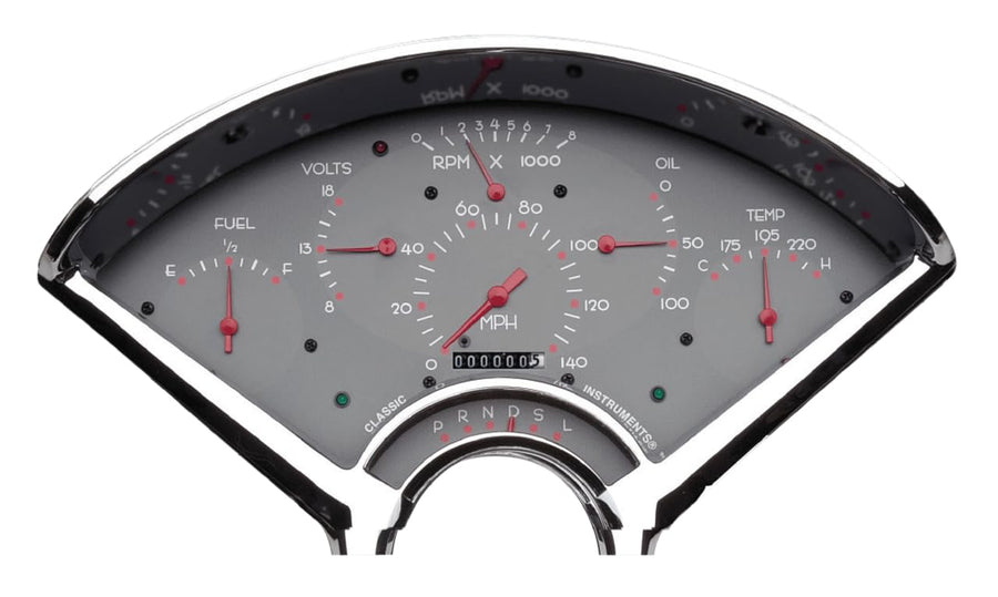 BE01G-LS Classic Instruments Bel Era Gauge Package Grey-Ls