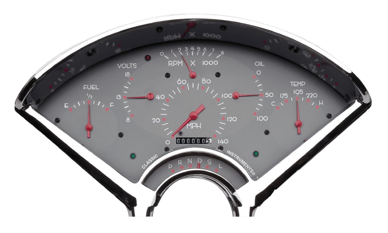 BE01G-LS Classic Instruments Bel Era Gauge Package Grey-Ls