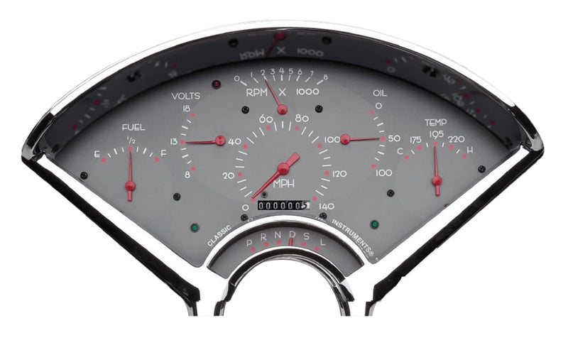BE01G-LS Classic Instruments Bel Era Gauge Package Grey-Ls