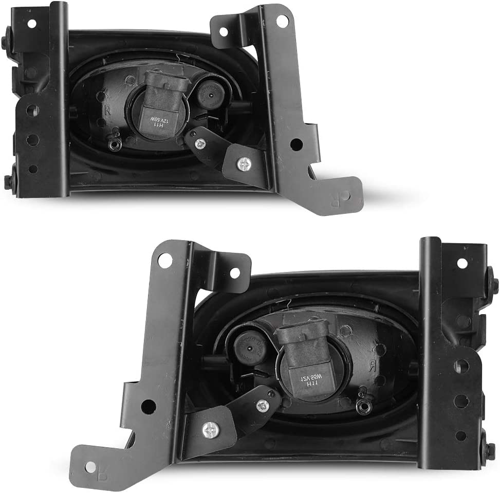 Fog Lights Winjet Compatible With 2006-2008 Honda Civic | Polycarbonate Resin Clear With Wiring Kit Foglight Foglamp Lamps | 2007