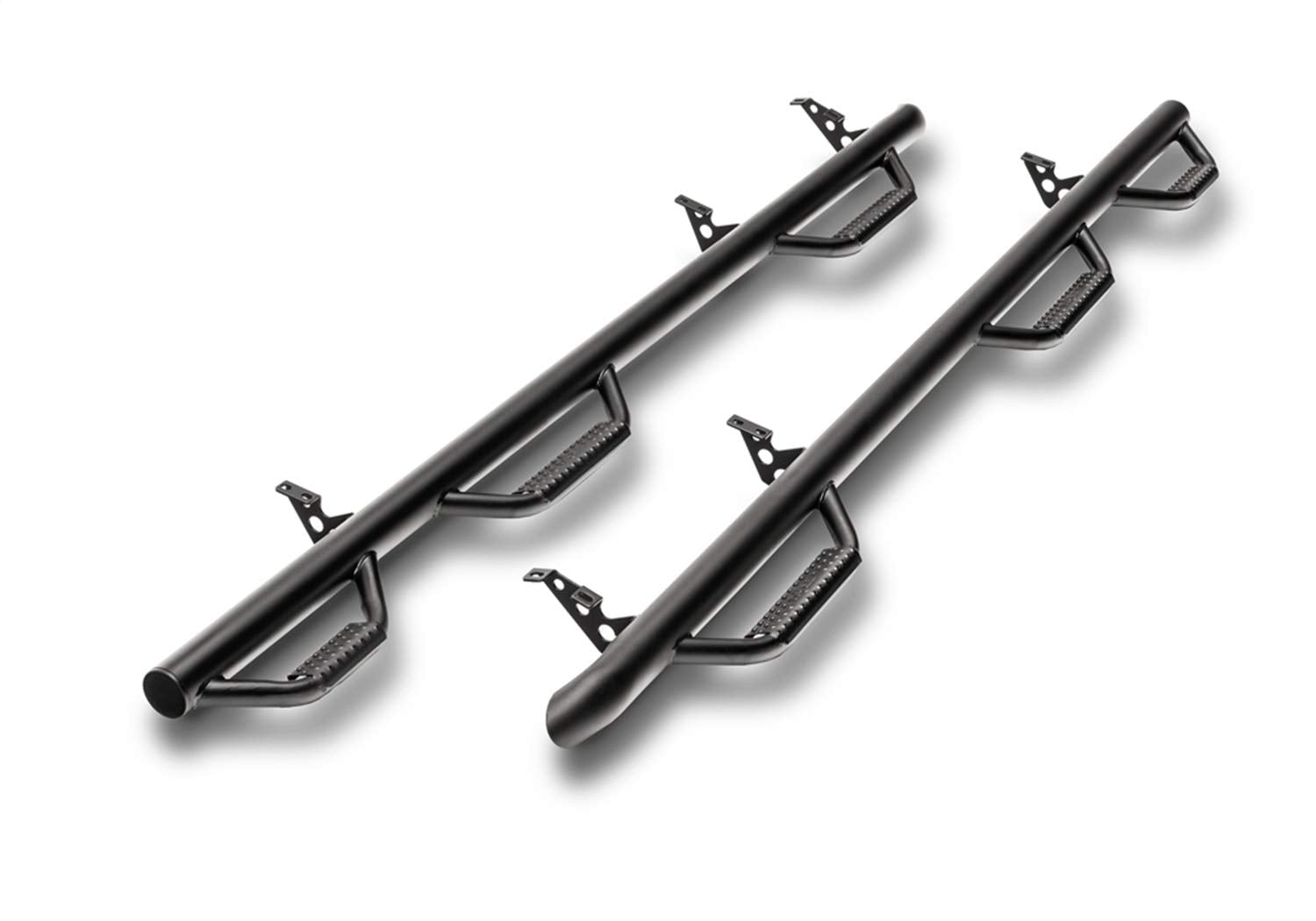 Nerf Steps RealTruck for Ford F-150 | Wheel-to-Wheel w/ Bed Access, Heavy Duty Steel, Textured Black | F1596CC-6-TX | Fits 2015 - 2025 Ford F-150, 17-25 Raptor, 22-25 Lightning SuperCrew