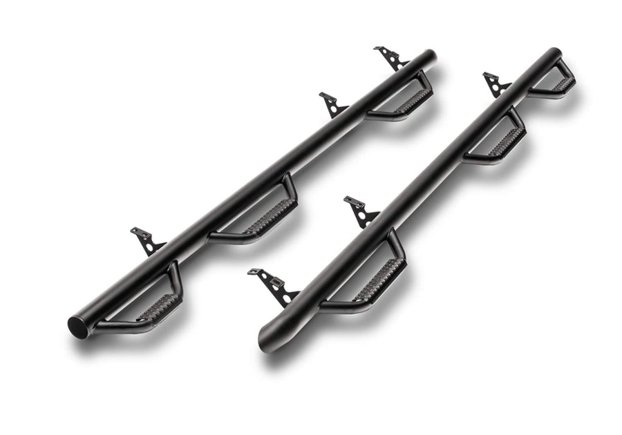 Nerf Steps RealTruck for Ford F-150 | Wheel-to-Wheel w/ Bed Access, Heavy Duty Steel, Textured Black | F1596CC-6-TX | Fits 2015 - 2025 Ford F-150, 17-25 Raptor, 22-25 Lightning SuperCrew