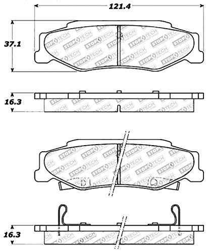 Sport Brake Pads StopTech 309.07320 with Shims and Hardware