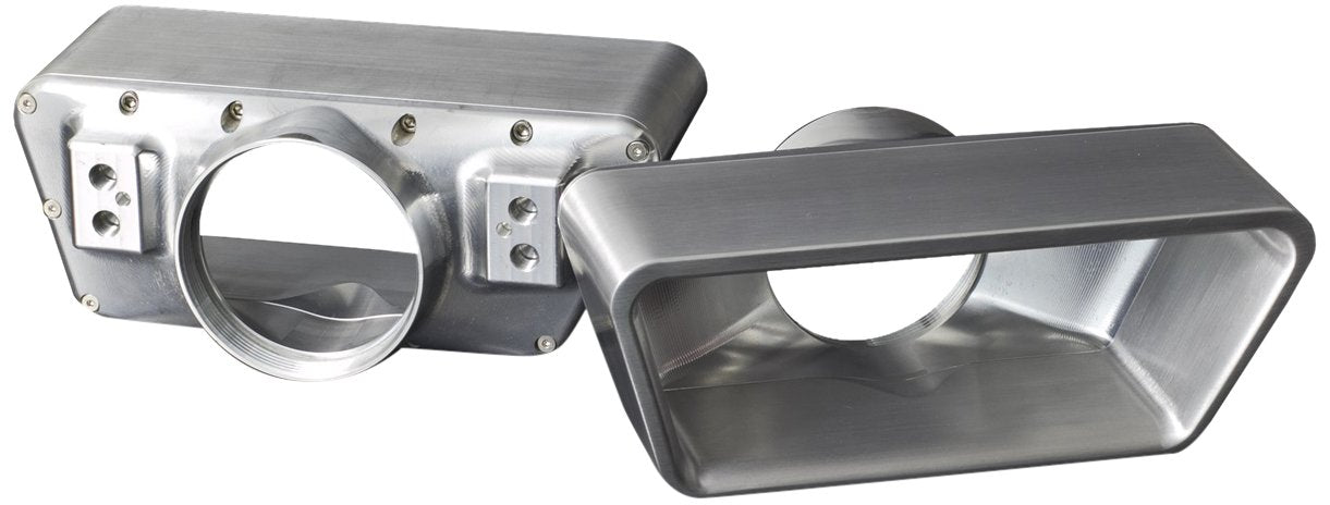 Goolsby Edition Lokar Brushed Billet Aluminum Exhaust Tips With V-Band Clamps