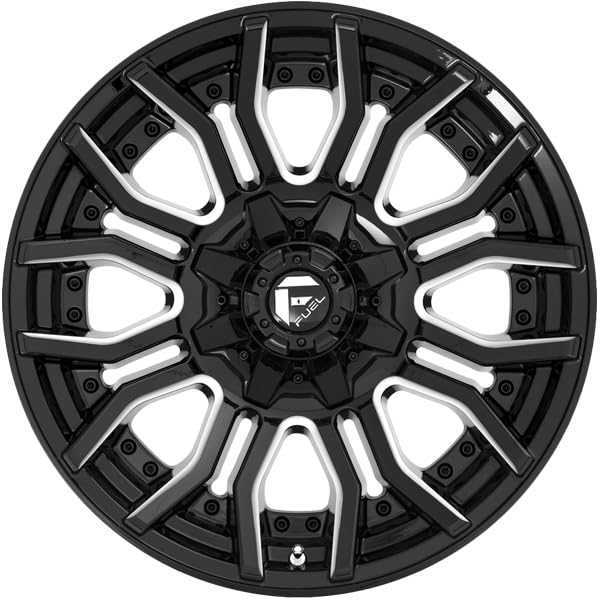 D711 RAGE FUEL OFF-ROAD 24X12, 8X170, 4.77, -44mm GLOSS BLACK MILLED - D71124201747