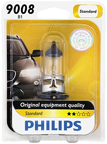 9008B1 Philips 9008 / H13 Standard Halogen Replacement Headlight Bulb, 1 Pack