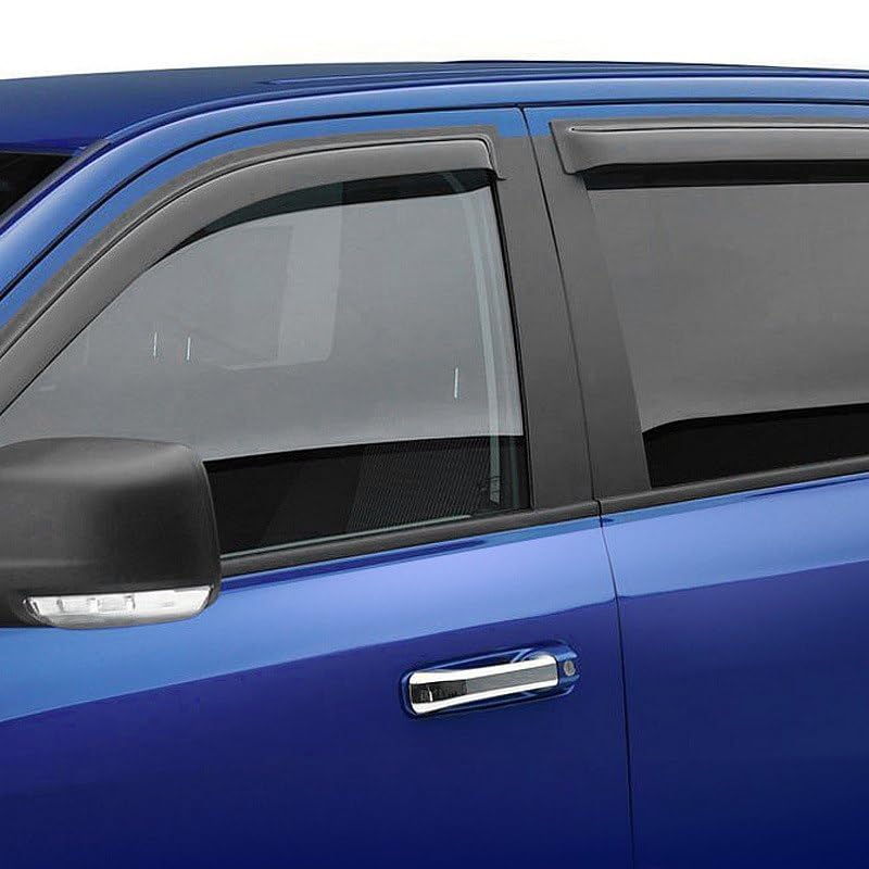 14-94072 BLACK HORSE Smoke Rain Guard, 4 Pack