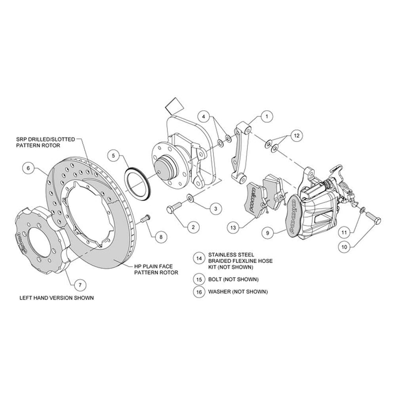 Red CPB Rear Kit, 11.00"