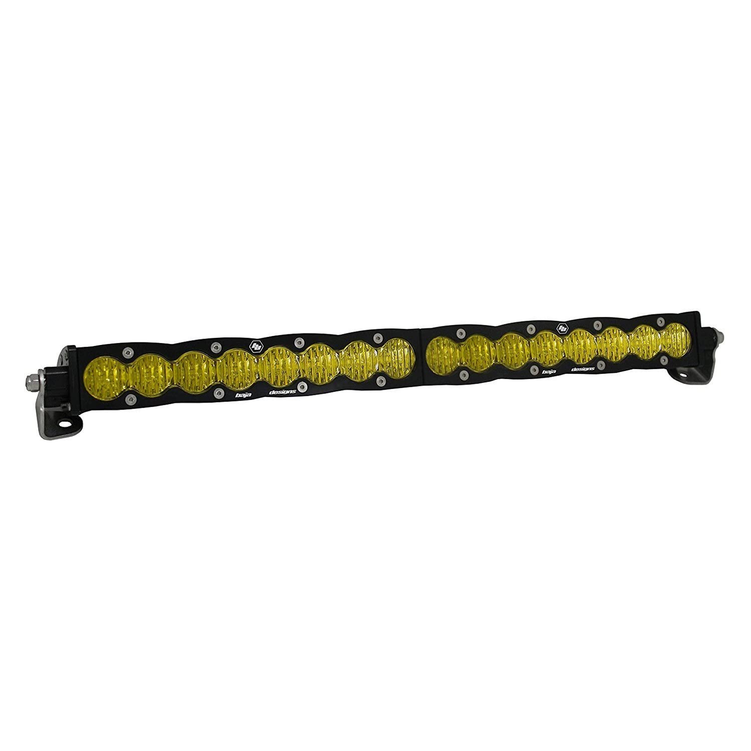 Baja Designs 20" S8 LED Light Bar - Wide Cornering Beam - Slim Off-Road LED Light Bar for Trucks, Wranglers, 4x4, UTV, ATV - Amber Backlight (Baja Amber Lens)