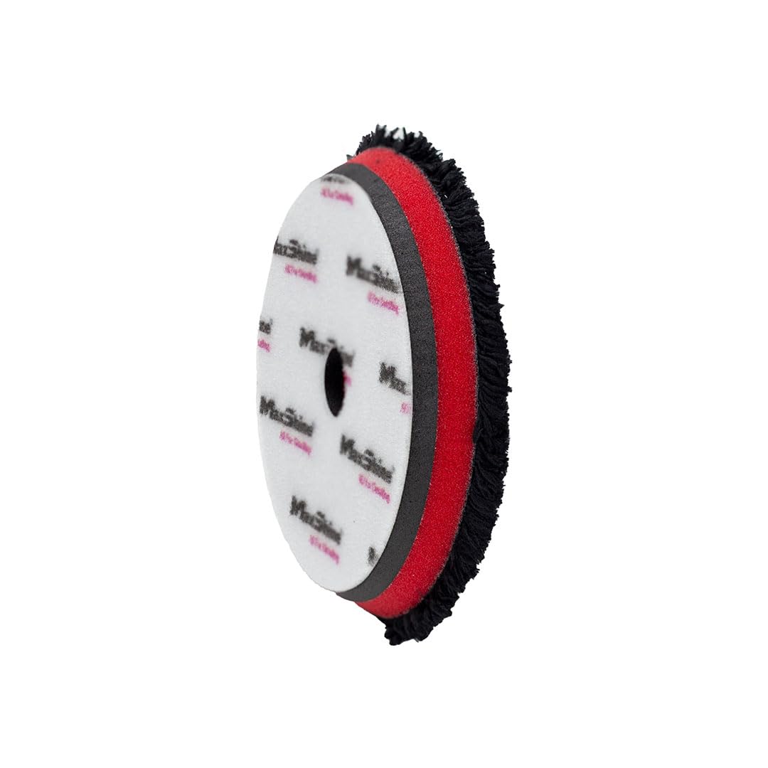 5” Maxshine Universal Premium One-Step Microfiber Polishing Pad | Ultra-Soft Pad Cuts & Polishes in One Step | Dual EVA Cushion Foam with Hook & Loop Backing | DA & Rotary Polisher Compatible