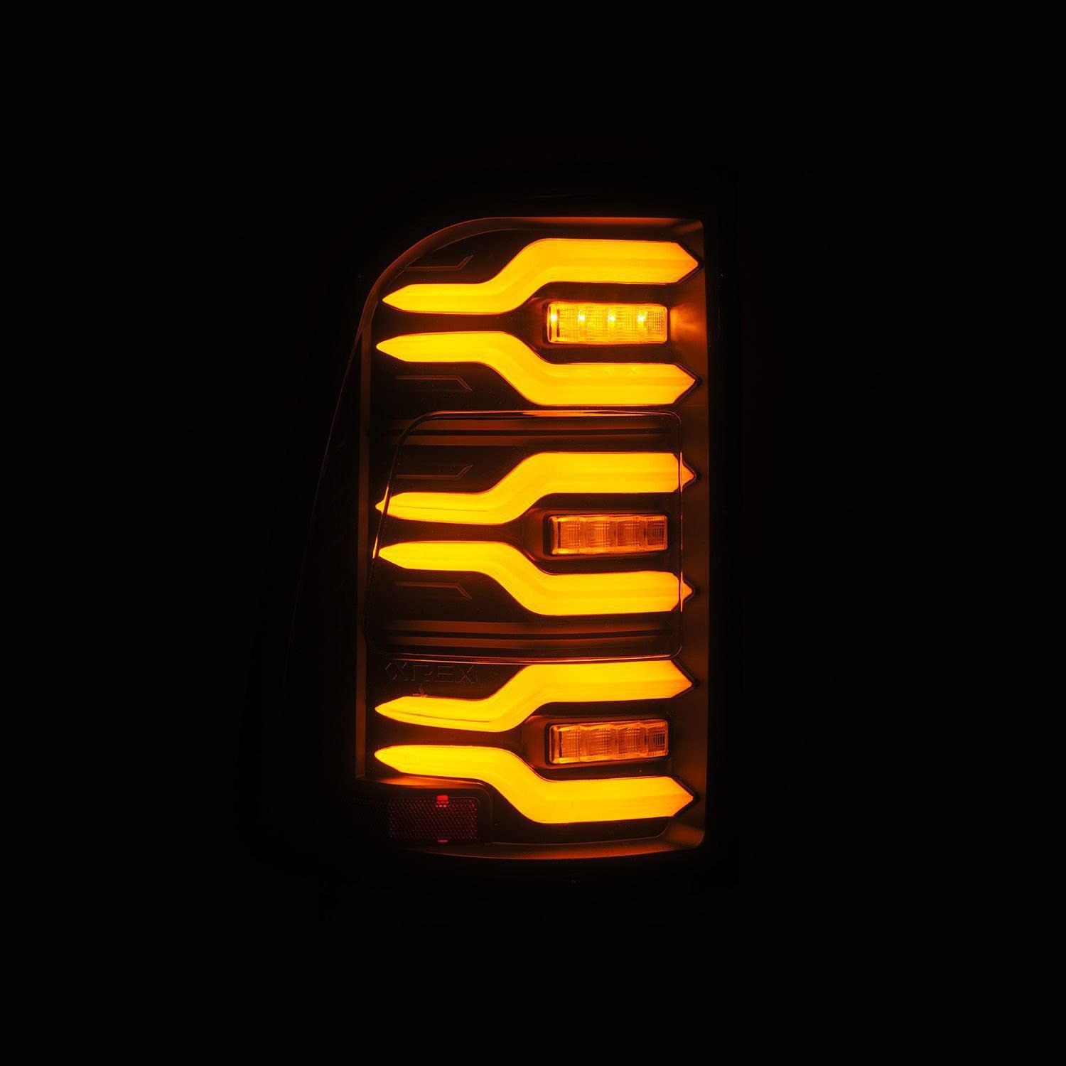 AlphaRex USA 19-21 Dodge Ram 1500 Luxx-Series LED Tail Lights Black w/Activ Light/Seq Signal