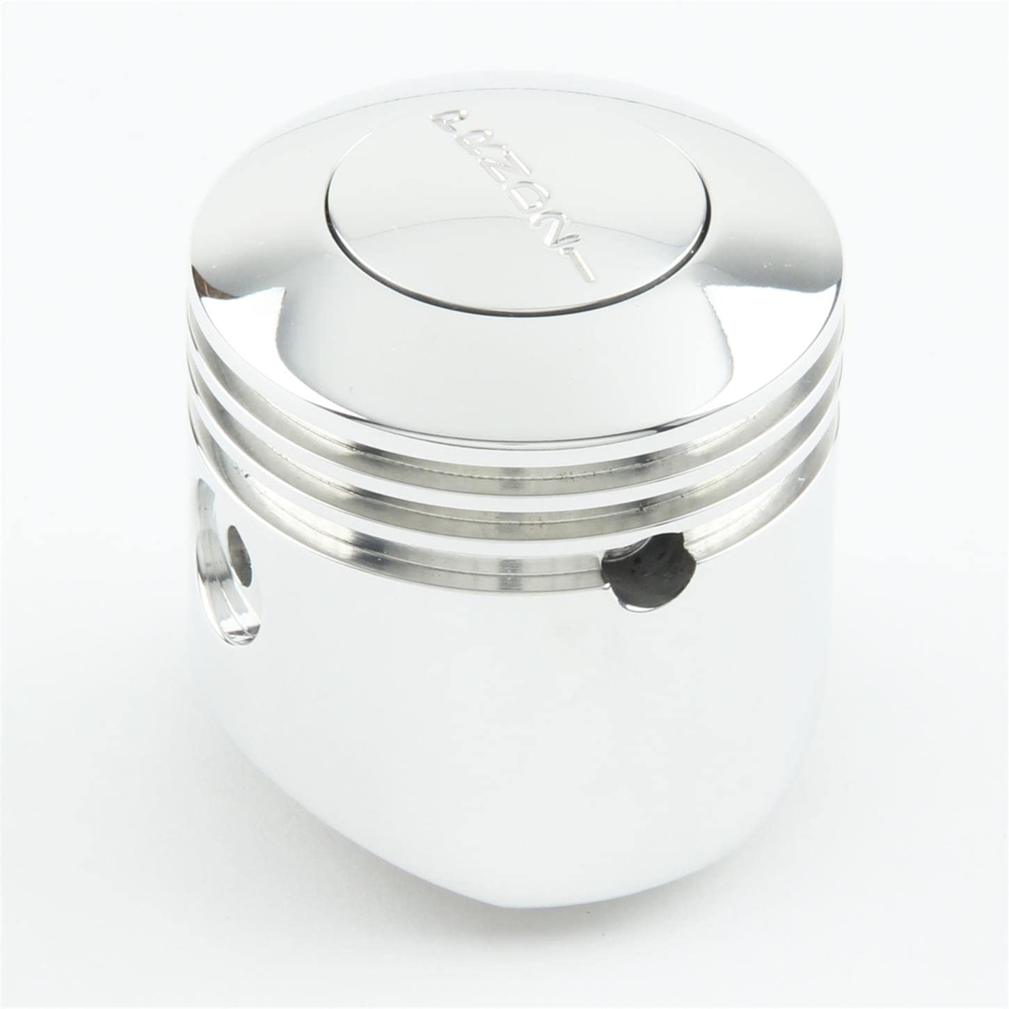 23" Polished Lokar FMS60C4APP Floor Mount Shifter with Piston Shaped Knob for C-4 Transmission