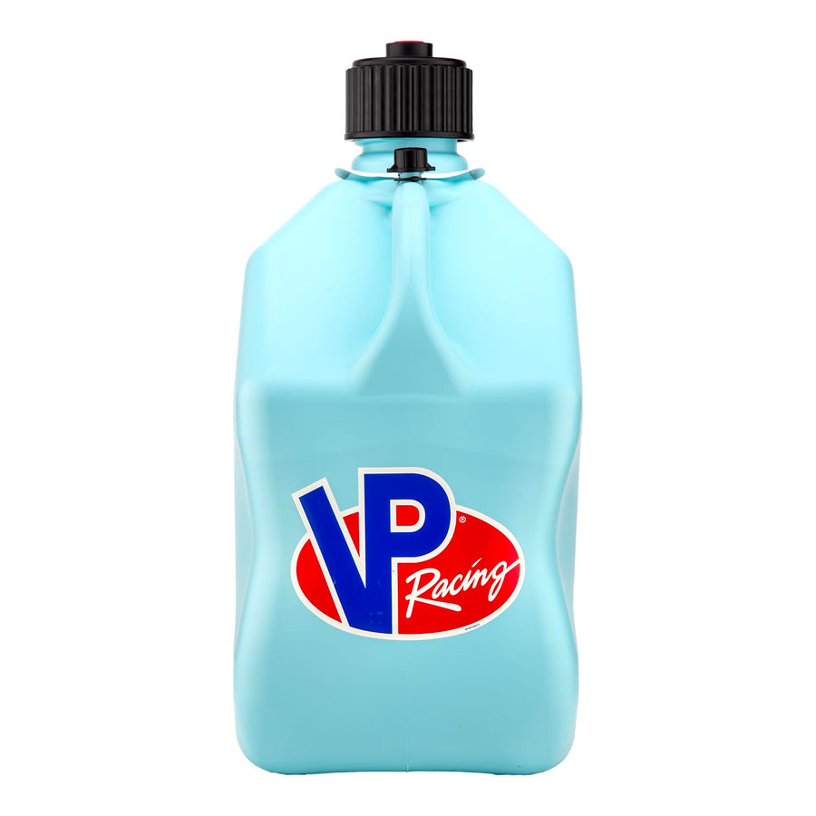 5.5 Gallon VP Racing Motorsport Racing Jug with Contoured Handle, Multipurpose Cap and Rubber Gaskets, Sky (1 Pack)