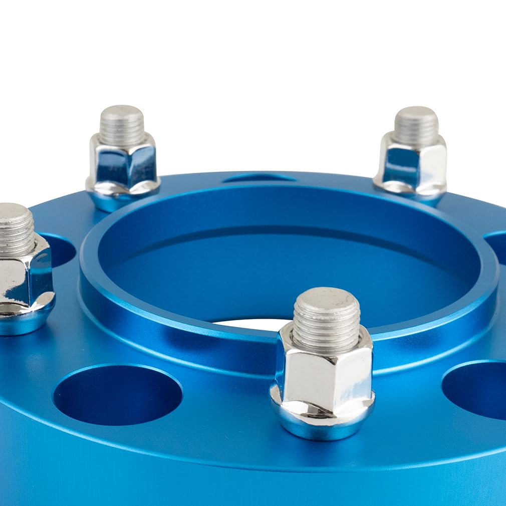 Borne Off-Road Mishimoto Wheel Spacers, 5x150, 110.1 Center Bore, M14x1.5, 25mm, Blue