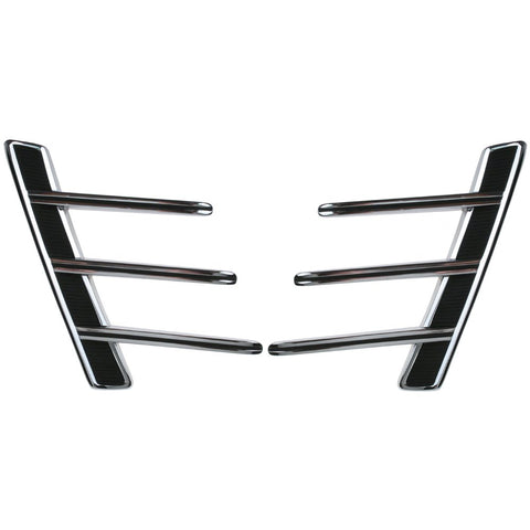Concours Scott Drake Quarter Panel Ornament Set in a Chrome Finish, Compatible with 1966 Ford Mustang, Model C6ZZ-65290A76/7