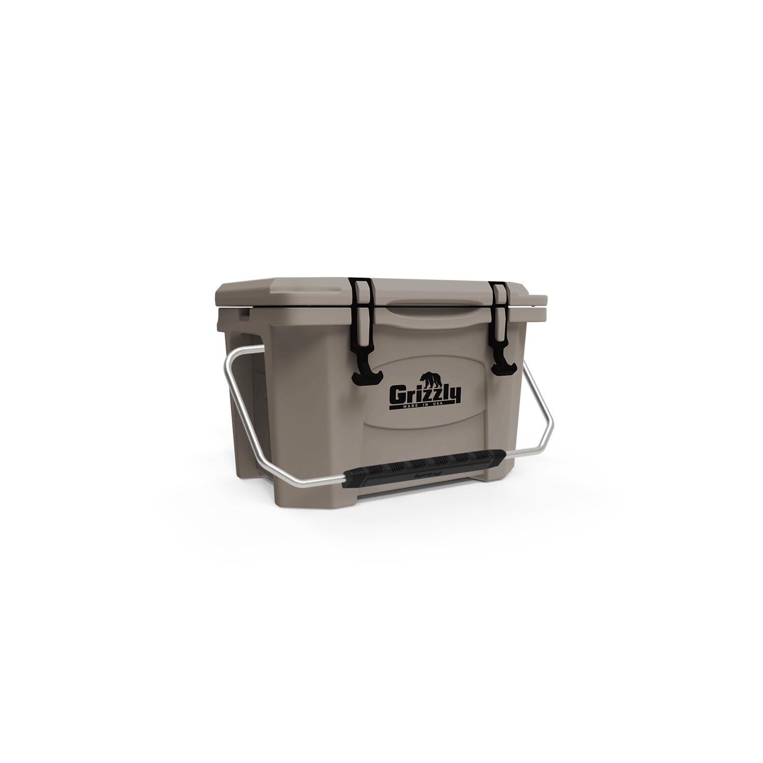 20 Cooler Grizzly, 20 qt Ice Chest Durable Rotomolded Insulated, Made in USA, Warranty for Life, for Beach Boat Camping Fishing Hunting, G20, Whitetail