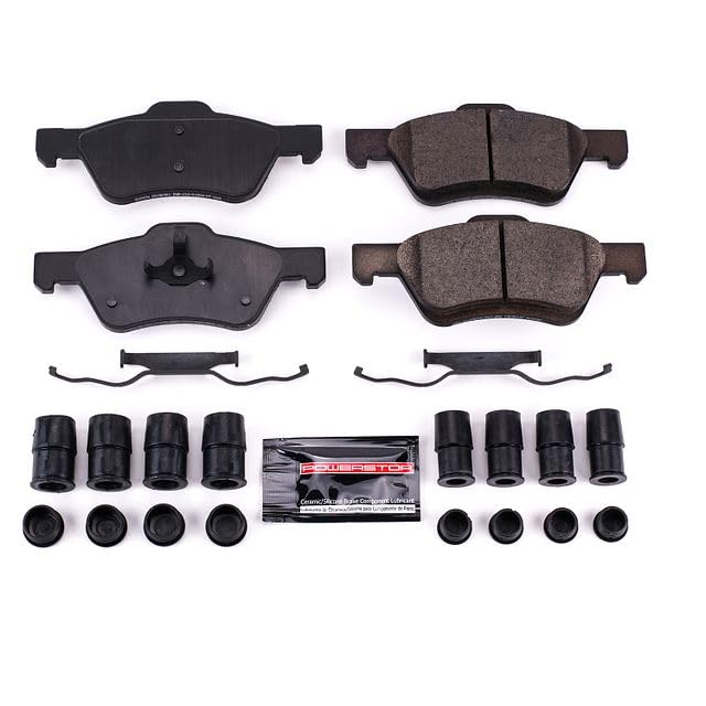 Power Stop Z23-1047B Z23 Evolution Sport Carbon Fiber Infused Ceramic Brake Pads with Hardware Front